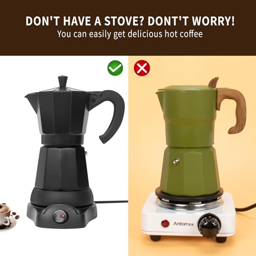 6 or 3cup Electric Espresso Coffee Maker H298
