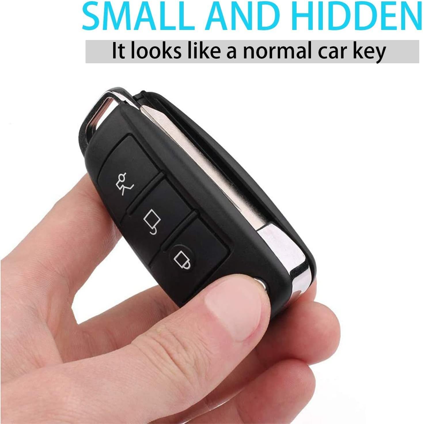 32g Car Key Spy Camera with IR Night Vision Motion Detection HD 1080P Pack of 2 Q774102