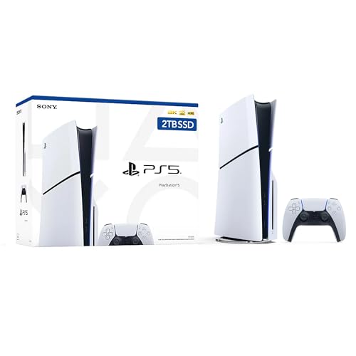 PlayStation 5 Slim 2TB Disc Edition Console with Controller and Controller Charger White Z784