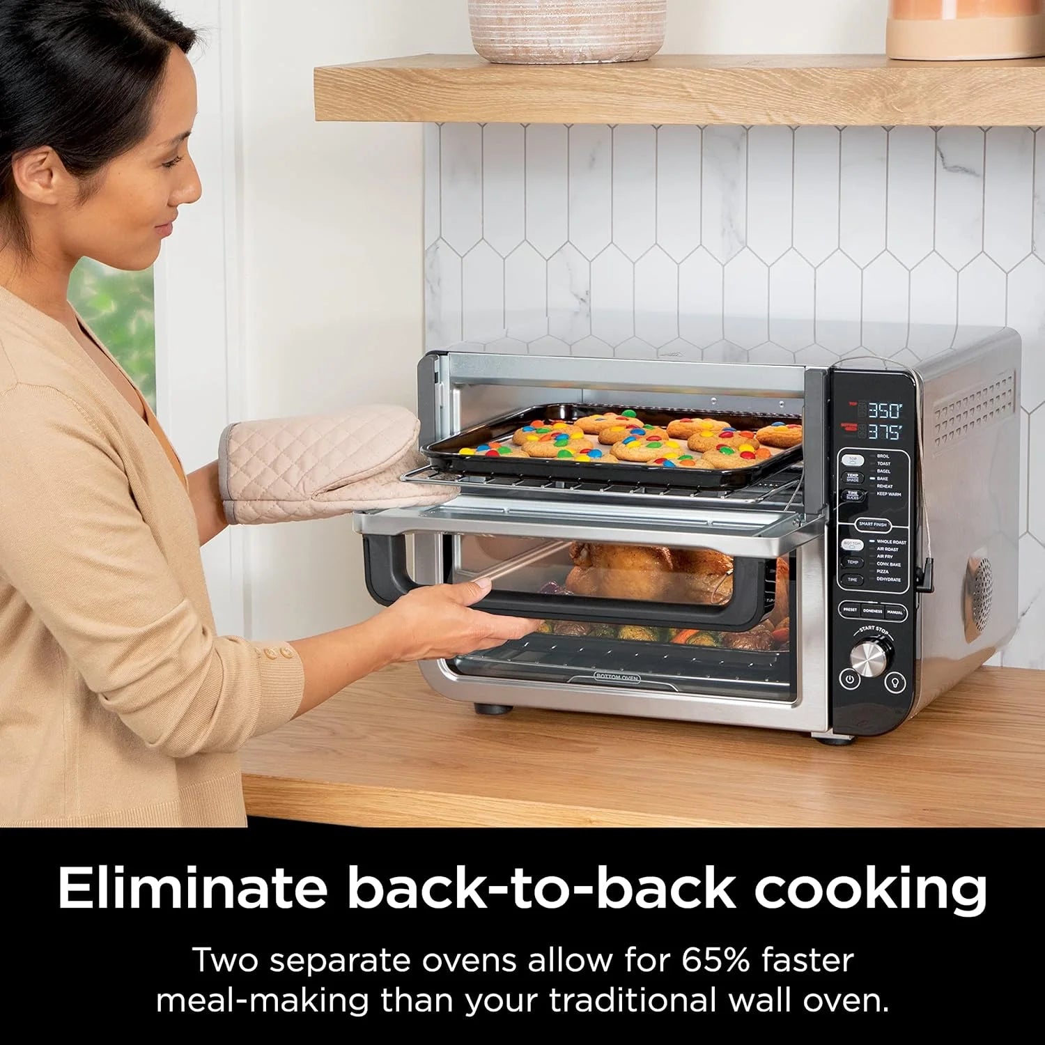 Stainless Steel Double Oven with Air Fry P75350