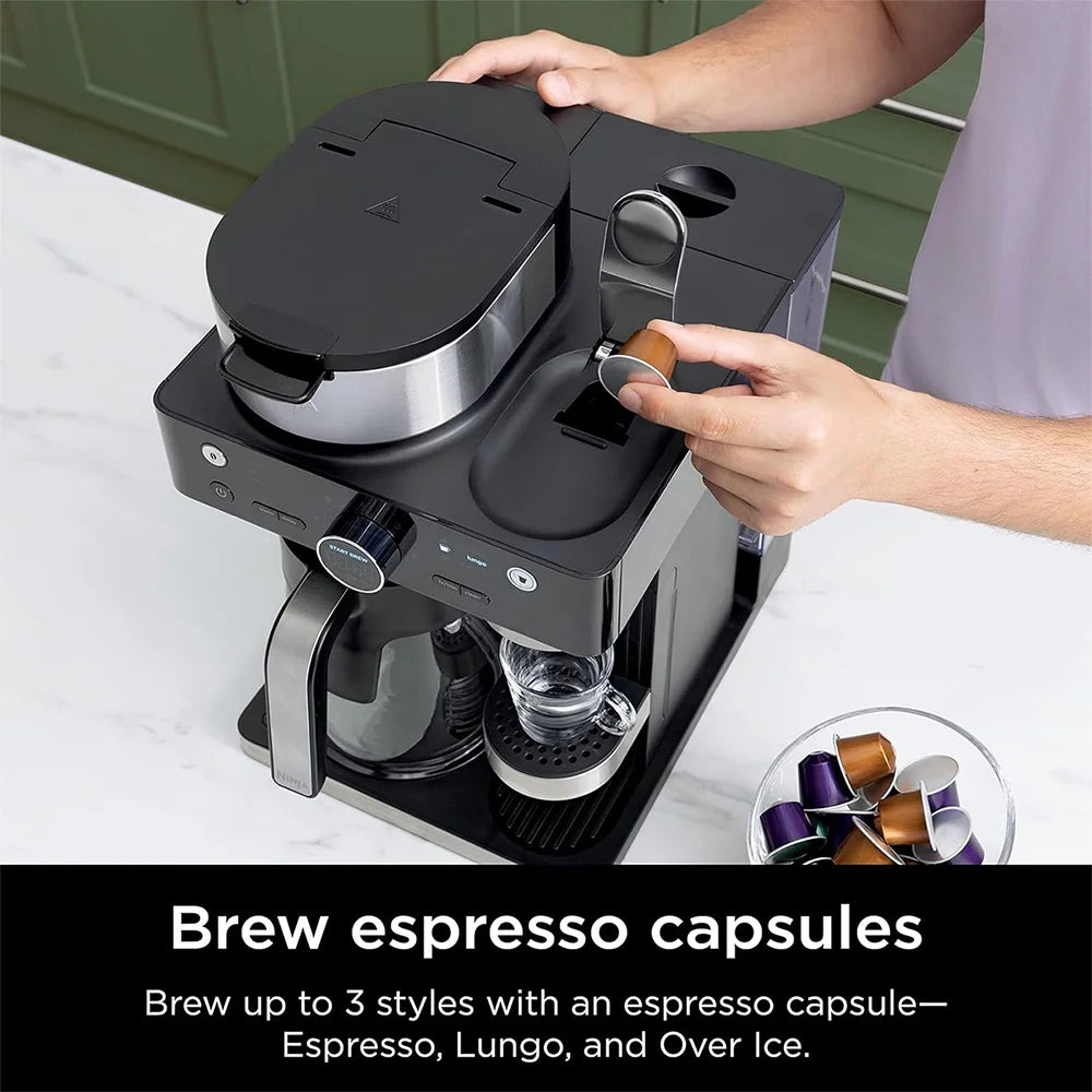 Black and Stainless Steel Espresso & Coffee Barista System X187