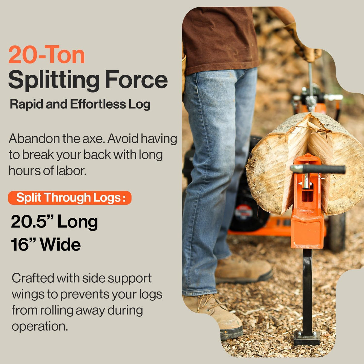 Portable Log Splitter Y9585