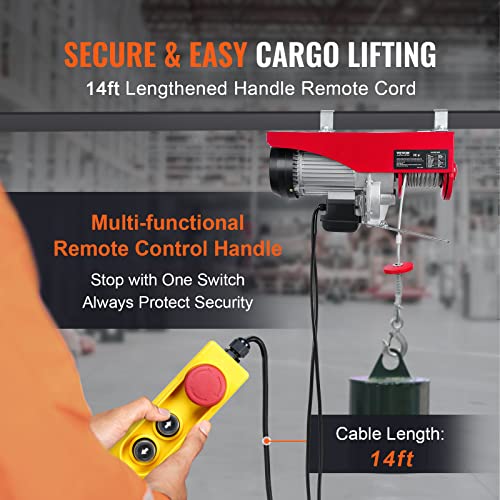 440LBS 110V Electric Hoist with Remote Control N6028