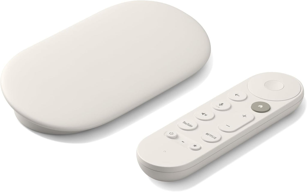 Porcelain 4K Google TV Streamer with Voice Search Remote Y274
