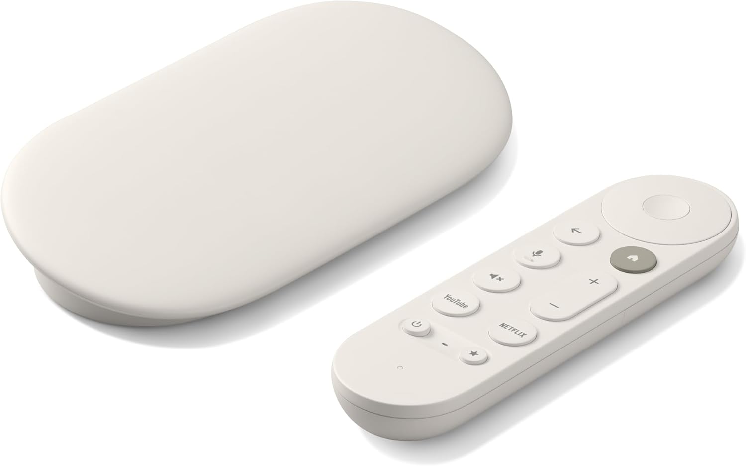 Porcelain 4K Google TV Streamer with Voice Search Remote Y274