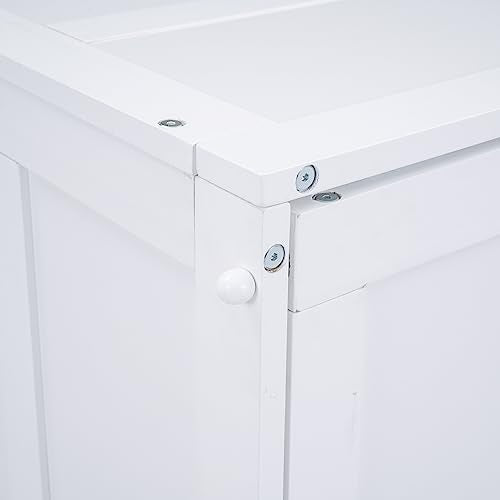 Gray Queen Wood Murphy Bed with Storage Drawer U347902