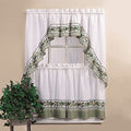 Cottage Ivy Country Curtain Tier And Swag Set, Multi, 56-Inch X 36-Inch G869