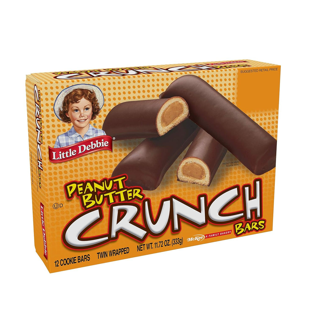 Peanut Butter Crunch Bars, 11.72 Oz Box, 6 Twin Wrapped Cookies, 12 Count B38408