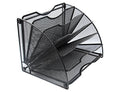 Black Mesh 6 Slots Desktop File Organizer L84926