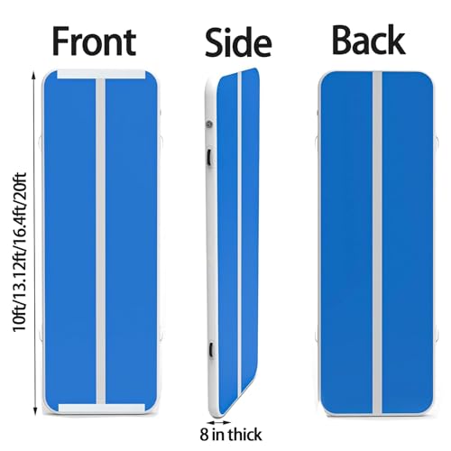 6.6ft 10 ft 13ft 16ft 20ft 4/8in Thick Inflatable Gymnastics Mat O251613