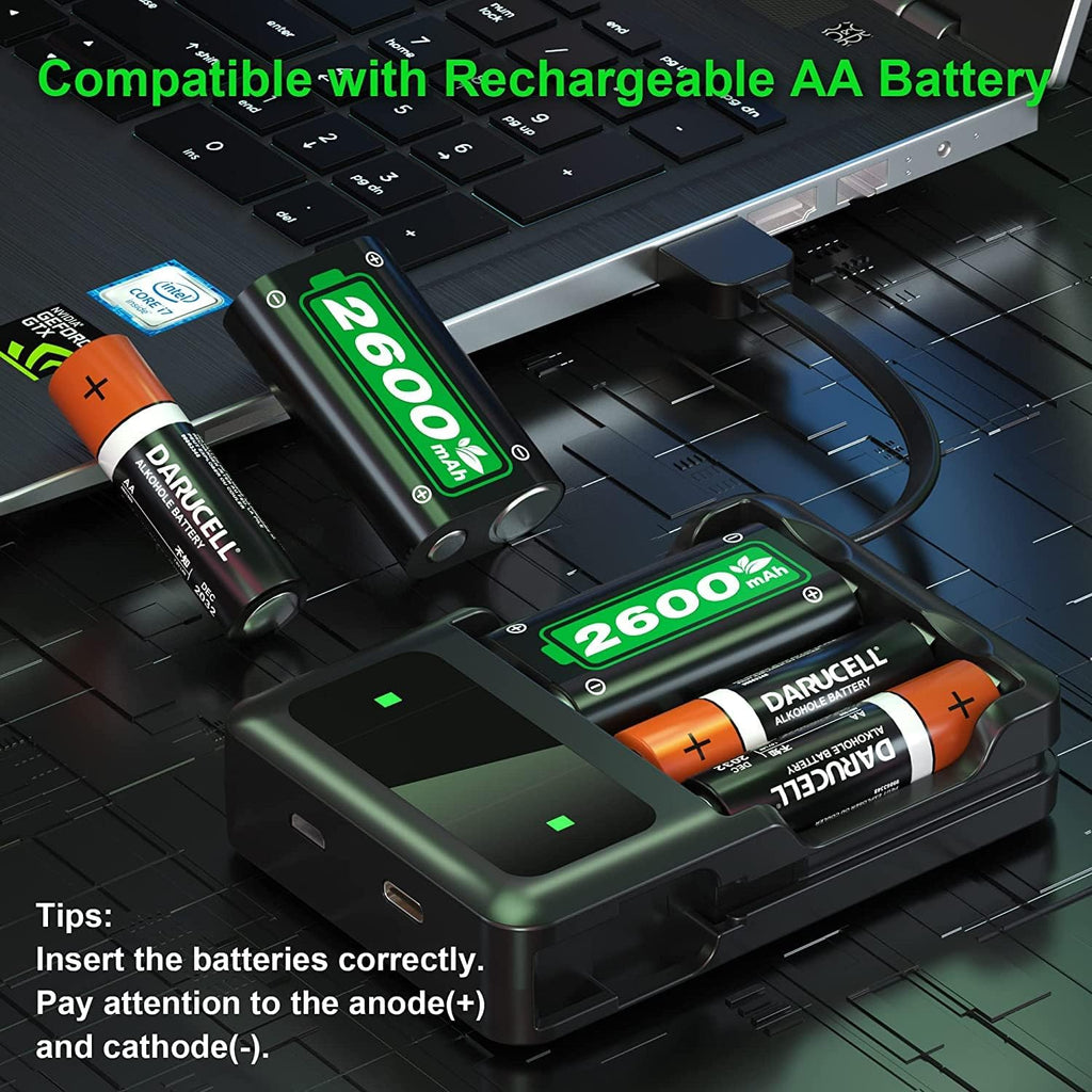 2x2600mAh Controller Battery Pack with Charger Station for Xbox K12502