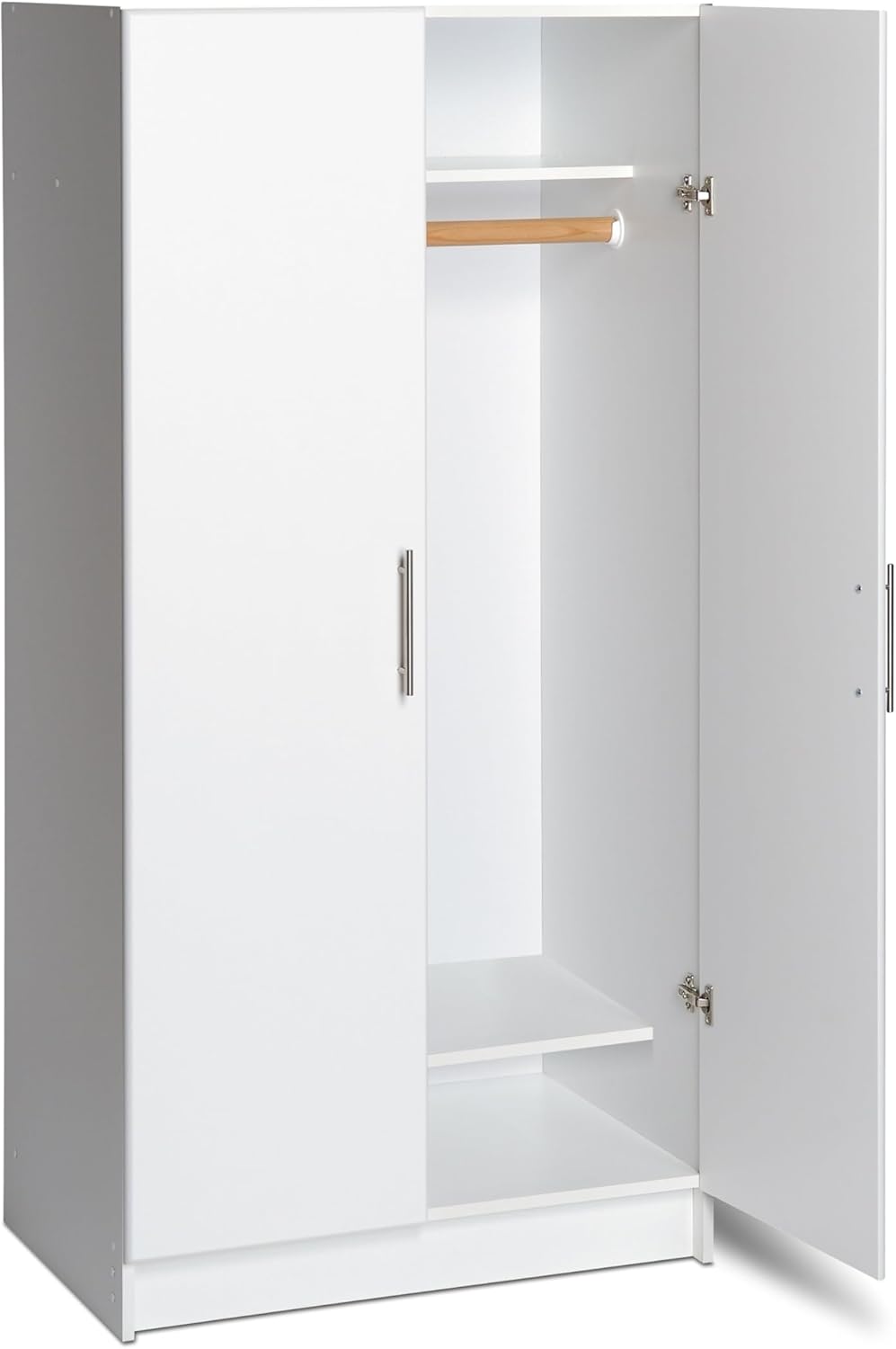 White Armoire Wardrobe with Hanging Rail W179