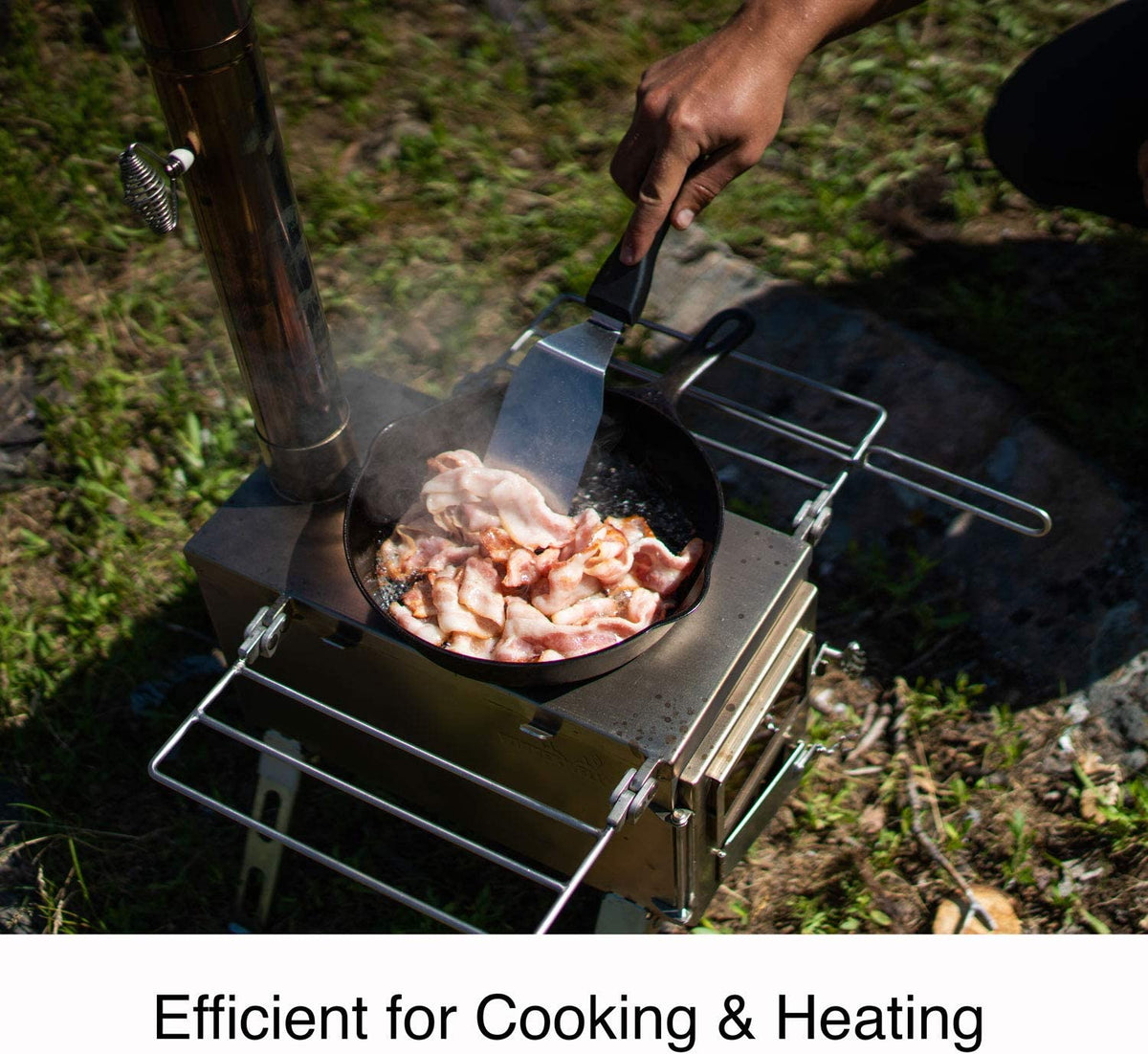 800 Cubic Inch Tent Stove with Chimney Pipe P991