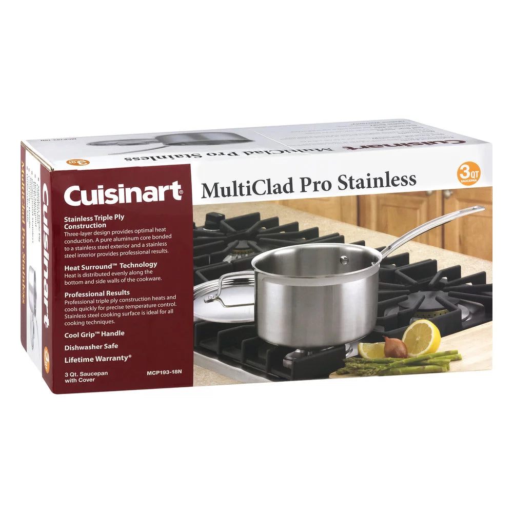 Triple Ply Stainless 3-Quart Saucepan N835