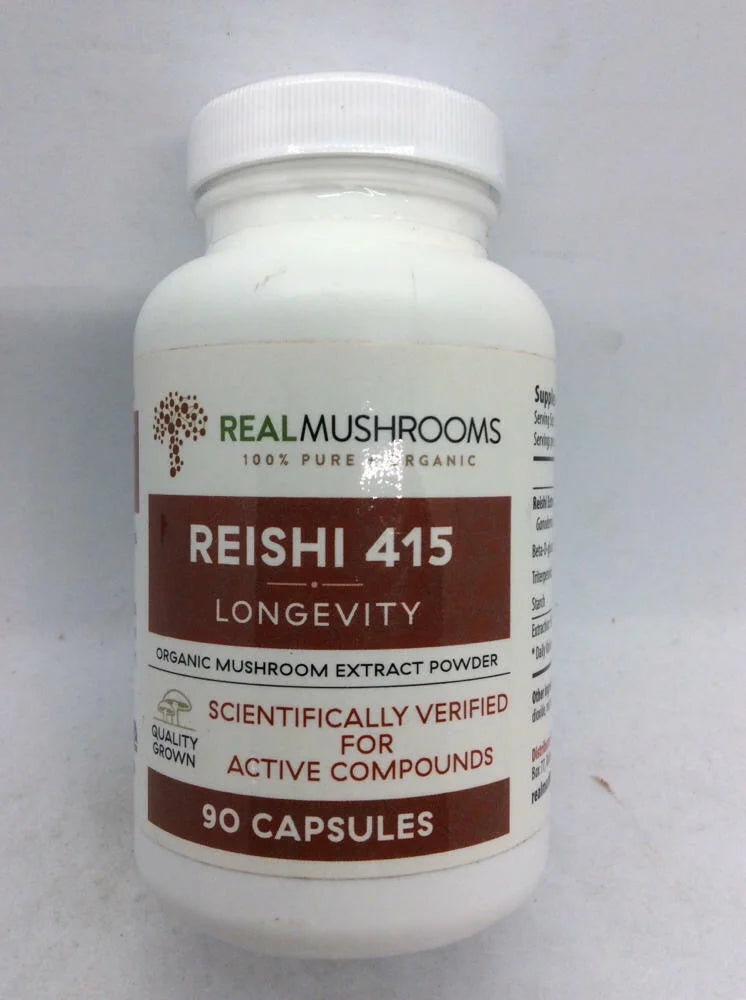 90ct Vegan Non-GMO Reishi Mushroom Capsules T497