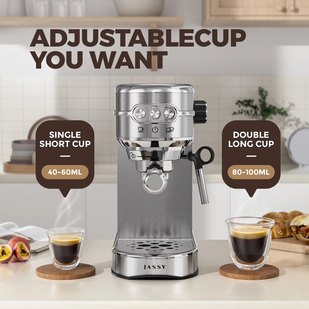 20 Bar Espresso Coffee Maker with Milk Frother I851013