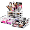 Clear Stackable 12 Drawers Makeup Organizer H502896