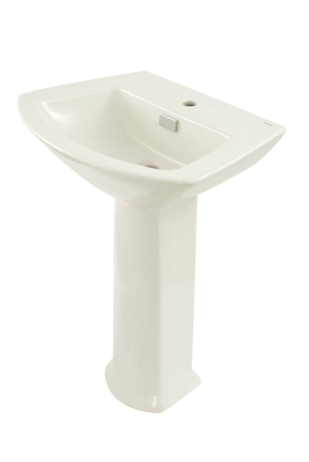 Colonial White Pedestal Lavatory with Single Faucet Hole C46683