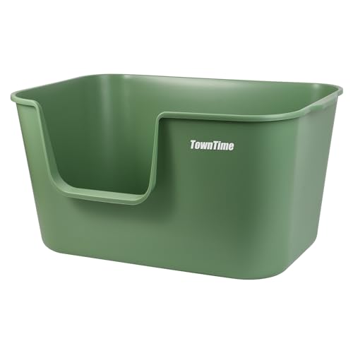 Extra Large Litter Box with High Sides 24.60" Lx16.92 Wx12.99 H, Yellow S12358