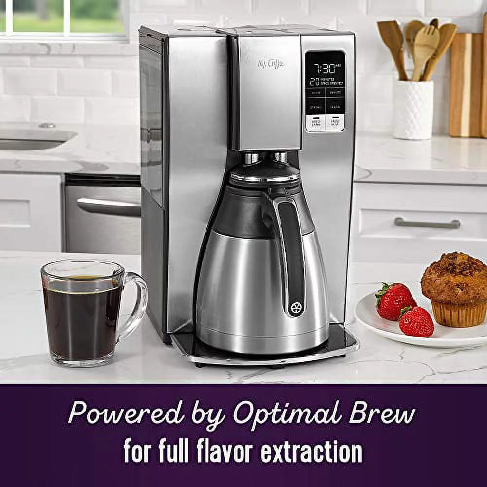 10 Cup Thermal Programmable Coffeemaker, Stainless Steel T1422