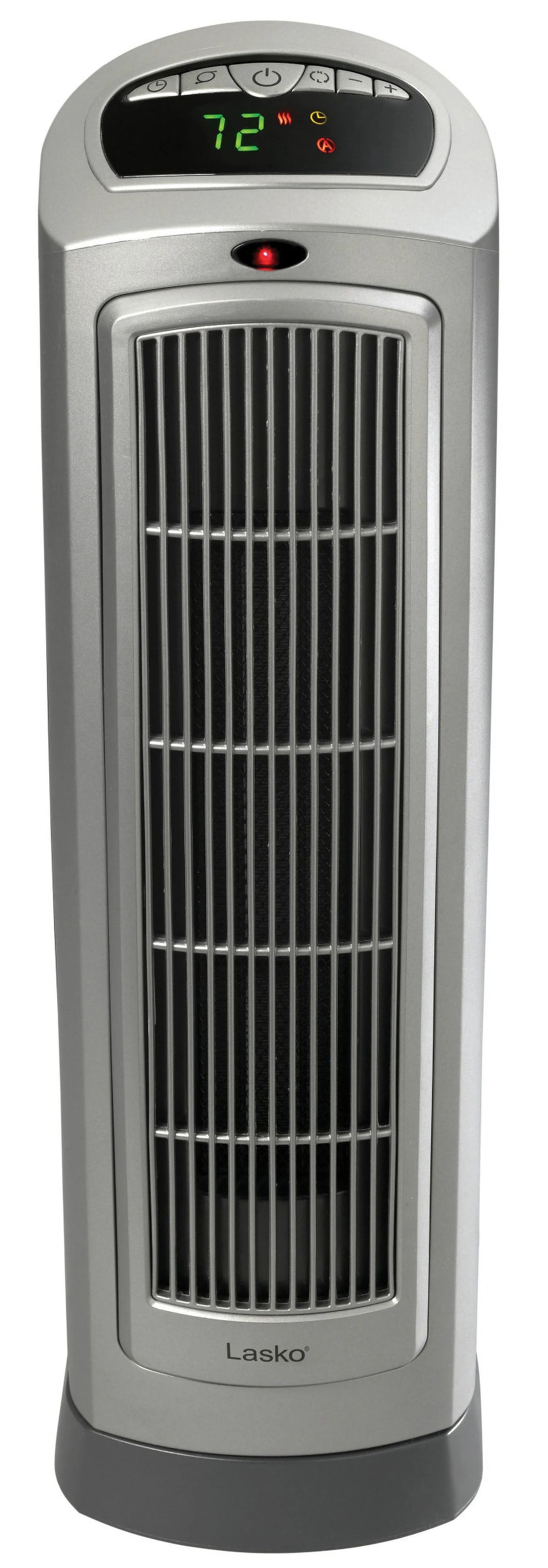 23" 1500W Oscillating Ceramic Space Heater with Timer, Remote, Silver I643