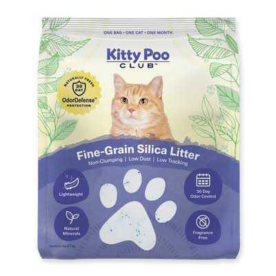 Fine-Grain Silica Litter with Disposable Cat Litter Box P38685