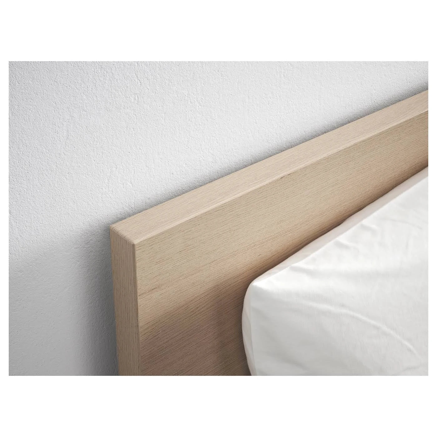 White Stained Oak Veneer King Bed Frame with 4 Storage Boxes H5802