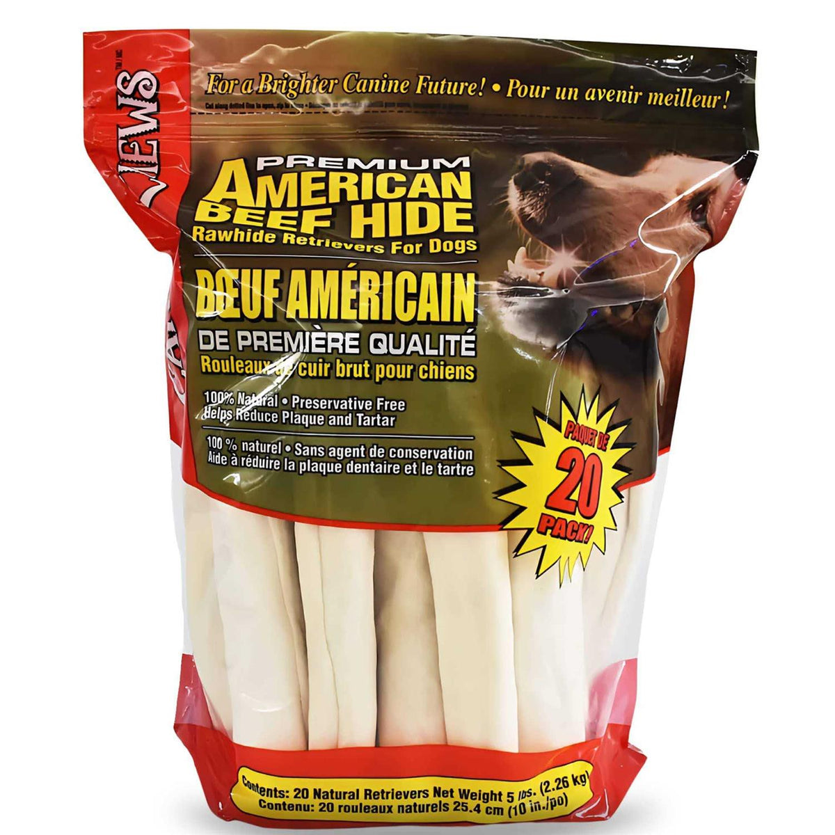 10-11 Dog Rawhide Retriever Rolls S62201