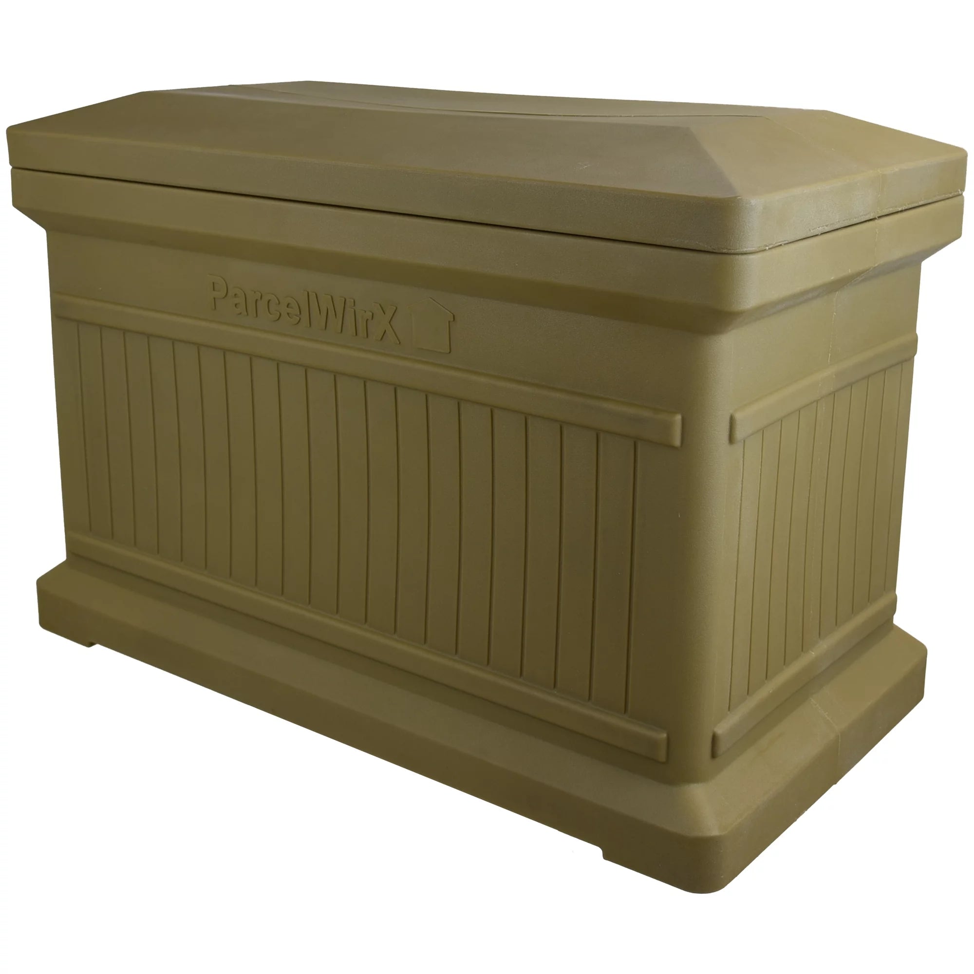 Oak Color Horizontal Large Package Delivery Box with Lift Off Lid B10935