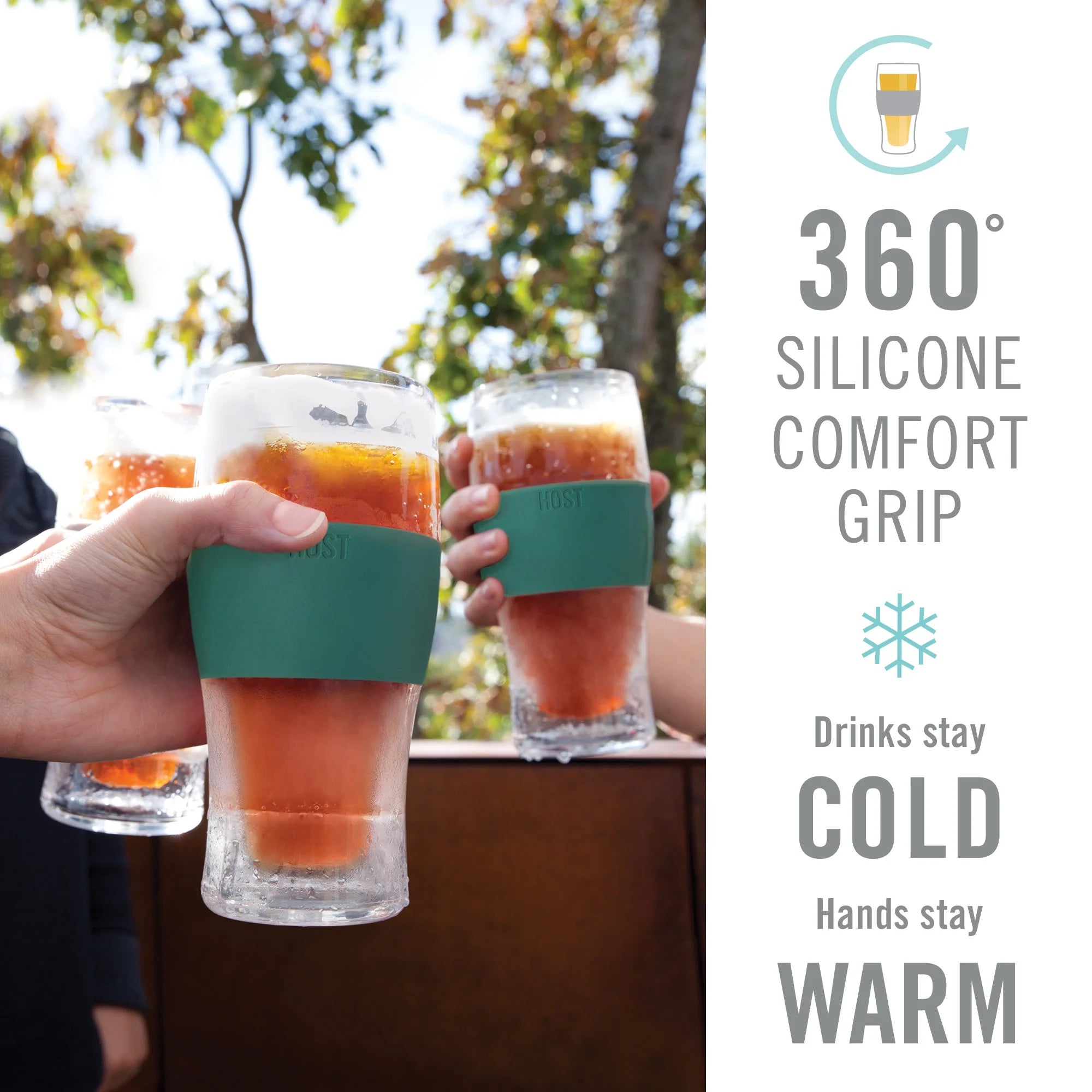 Green Double Walled Insulated Plastic Pint Glasses E243652