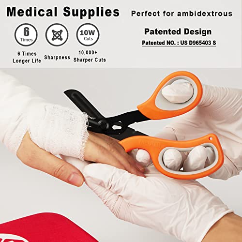 2 Pack Stainless Steel Medical Scissors with Non-Stick Blades A750889