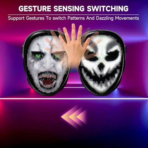 Programmable LED Halloween Mask A397153