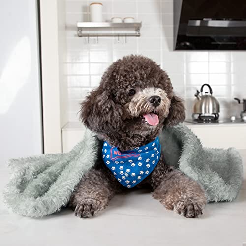 Gray 24x29 Inch Fluffy Fleece Dog Blanket U3613