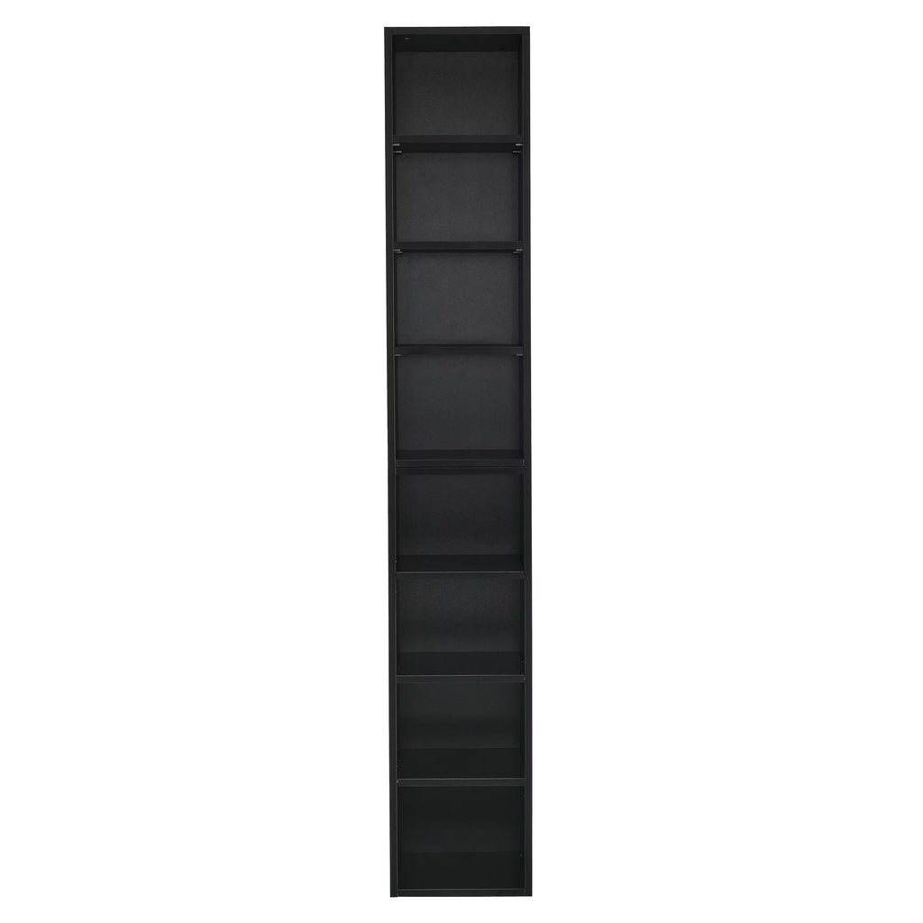 8-Tier Media Tower Rack with Adjustable Shelves I484