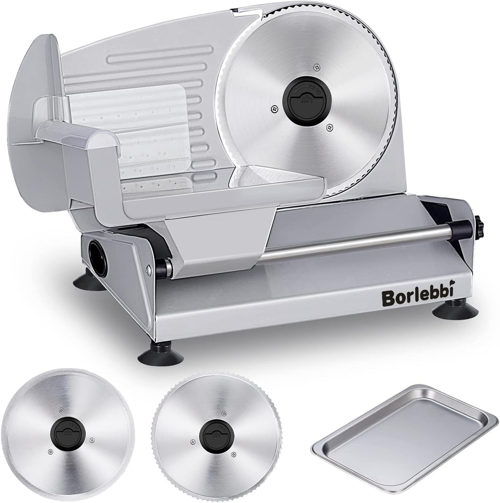 200W Electric Food Slicer with 7.5" Stainless Steel Blades I501900