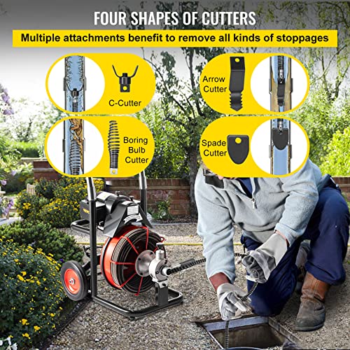 Drain Cleaner Machine with Foldable Handle U9906
