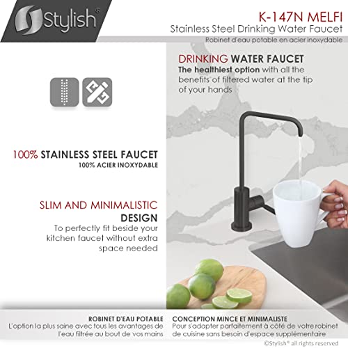 Matte Black Kitchen Sink Drinking Water Faucet A356