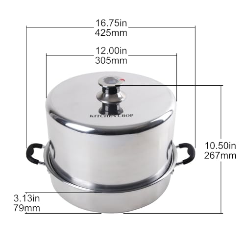 Stainless Steel Steam Canner with Temperature Indicator C811619