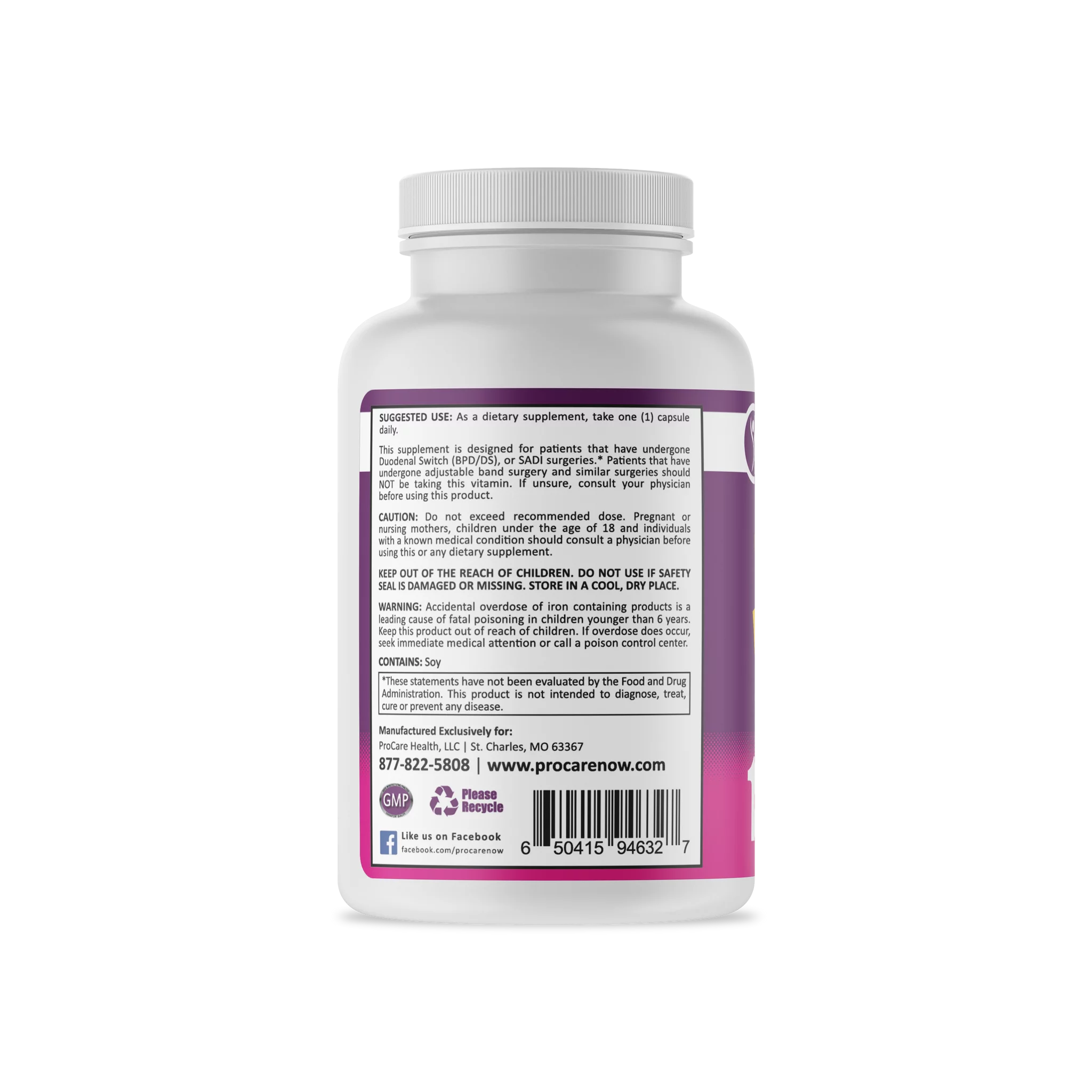 90 Capsules Bariatric Multivitamin Capsule P213