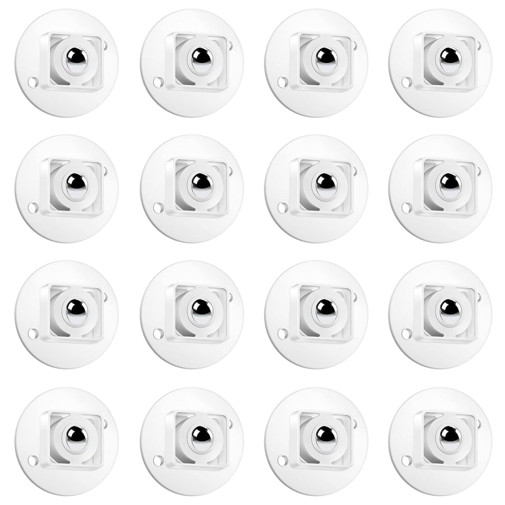 16 Pcs Self Adhesive Stainless Steel Swivel Caster Wheels R7296