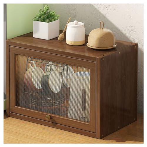 Rustic Mini Countertop Cabinet with Door and Drawer R5662