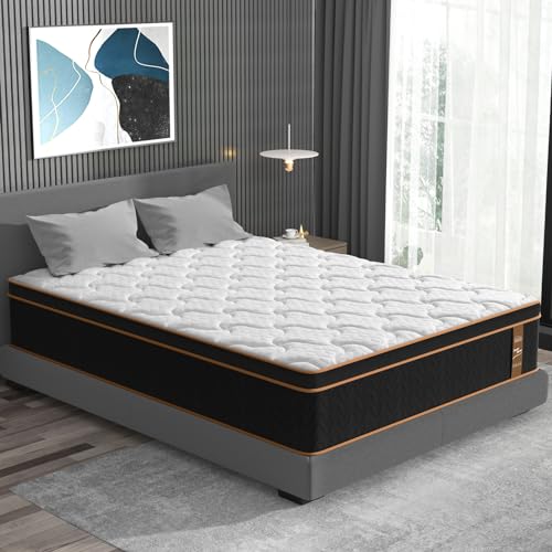 12 Inch Hybrid Innerspring Mattress with Gel Memory Foam A917