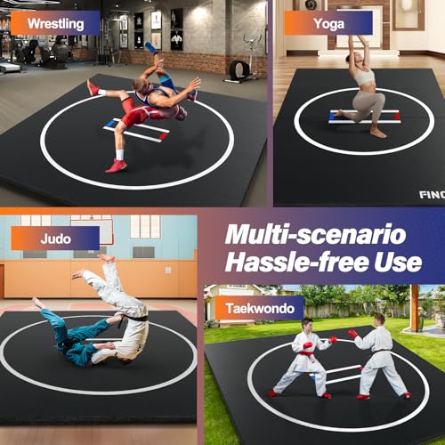 10' x 10' Black Wrestling Mat E709