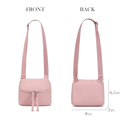 White Brown Vegan Leather Fanny Pack Crossbody Bag Y558528