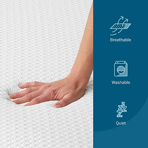4 Inch Gel Memory Foam Mattress Topper, Twin XL, Blue A693364