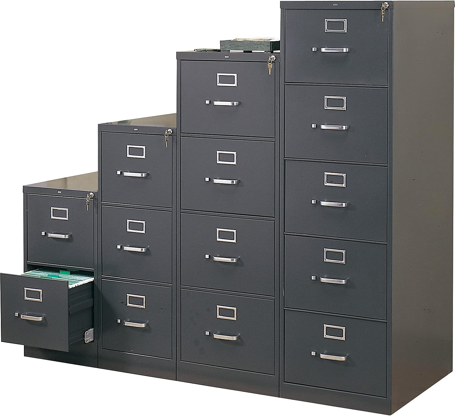 2-Drawer Charcoal Office Filing Cabinet M2917