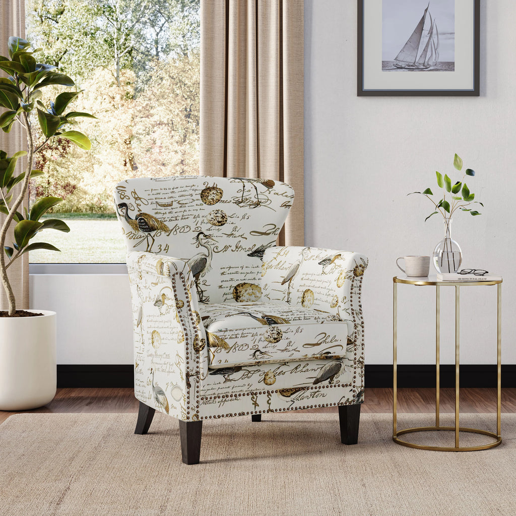 Upholstered Accent Chair with Nailhead Trim M713465