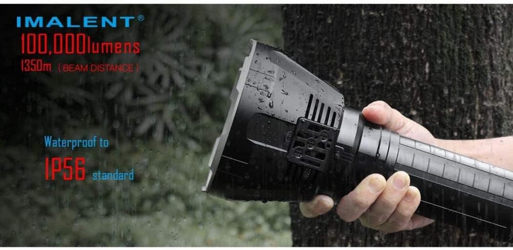 100,000 Lumens Rechargeable LED Flashlight W72308