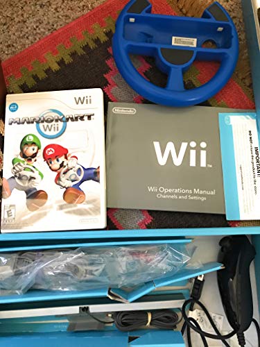 White Wii Console with Mario Kart Wii Bundle P4616