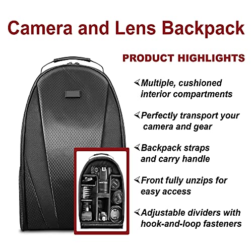 DSLR Camera with 18-55mm + 75-300mm Lenses, 64GB Memory Card, Tripod, Case, Wideangle Lenses F979498